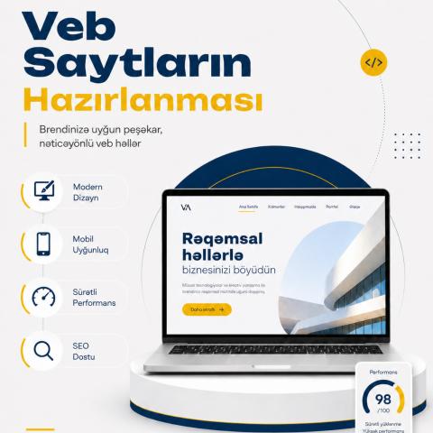 Brendinizə uyğun, peşəkar və nəticəyönlü veb sayt istəyirsiniz?