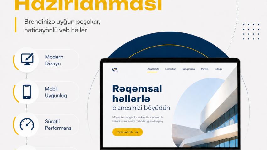 Brendinizə uyğun, peşəkar və nəticəyönlü veb sayt istəyirsiniz?