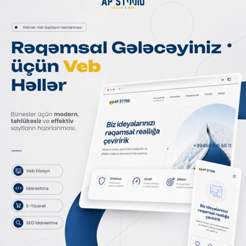 Rəqəmsal gələcəyiniz üçün peşəkar veb həllər!