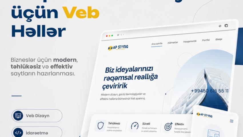 Rəqəmsal gələcəyiniz üçün peşəkar veb həllər!